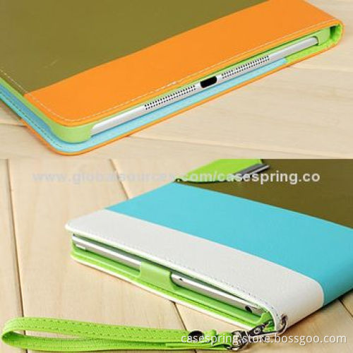 Leather case for ipad Air/ipad5，Rainbow-colored protective sleeve hit